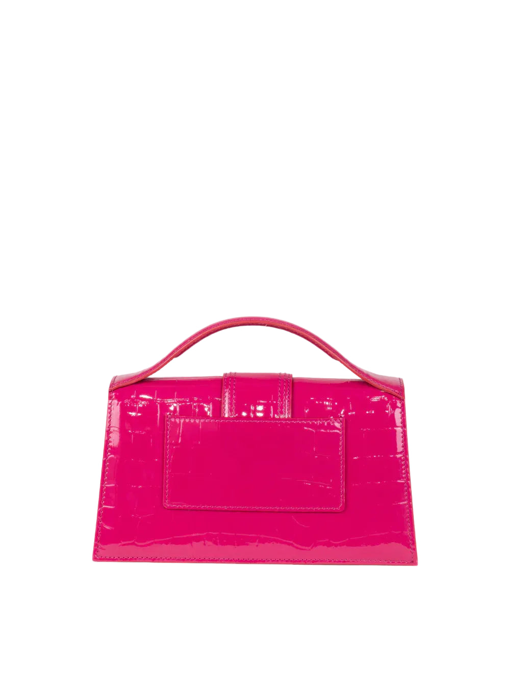 Jacquemus Le Grand Bambino Crocodile Lucid Fuchsia