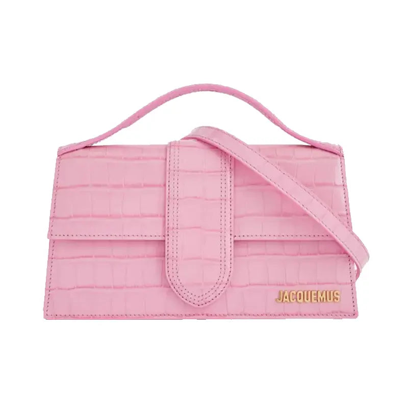 Jacquemus Le Grand Bambino Pink Croco