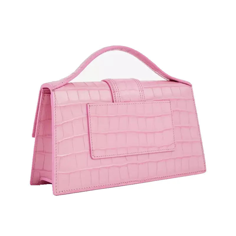 Jacquemus Le Grand Bambino Pink Croco
