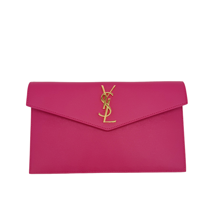 Pochette Uptown Grain de Poudre Embossed Leather